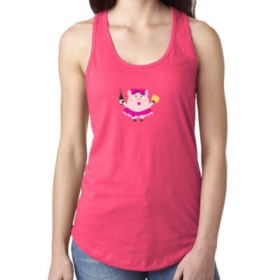 Piggy - Ladies' Ideal Racerback Tank Thumbnail
