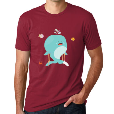 Whale - Unisex Cotton T-Shirt Thumbnail