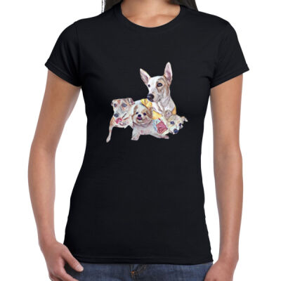 Hazel JJ Jack Reyna- Ladies Premium Cotton Tee  Thumbnail