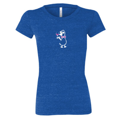 Drinking Duck (Dark) - Ladies Premium Cotton Tee Thumbnail