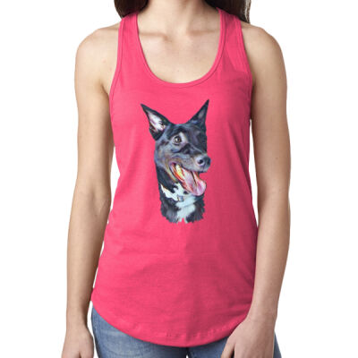Happy - Ladies' Ideal Racerback Tank Thumbnail