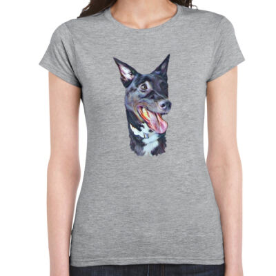 Happy - Ladies Premium Cotton Tee Thumbnail