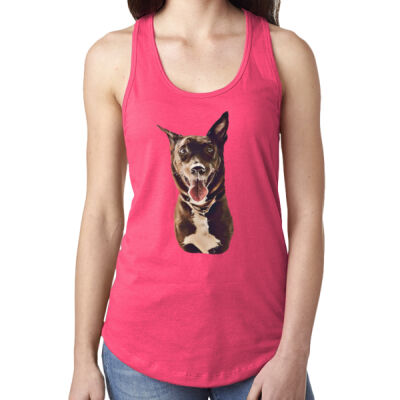 Happy2 - Ladies' Ideal Racerback Tank Thumbnail