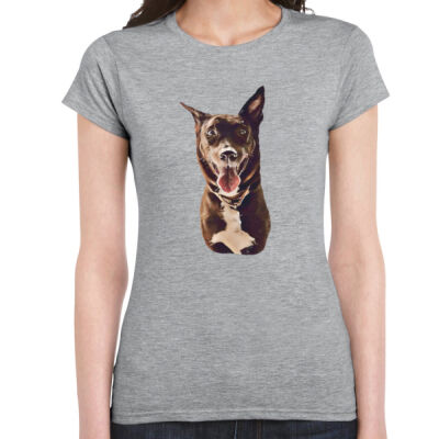 Happy2 - Ladies Premium Cotton Tee Thumbnail