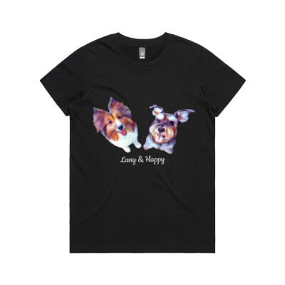 Lassy & Happy 2 - Women's Organic Tee (Retail Quality) Thumbnail