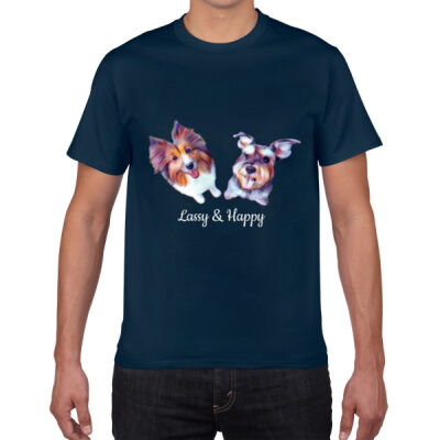 Lassy & Happy 2 - Men's Gildan Cotton Tee Thumbnail